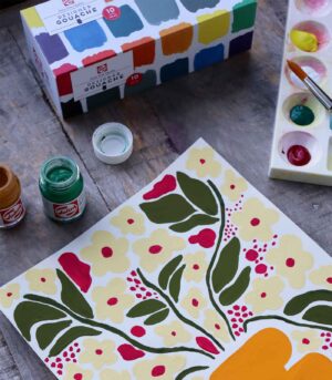 set-5x50ml-Temperes-Designer-Gouache-Royal-Talens-Art&Colour-Painting. Painting Setting