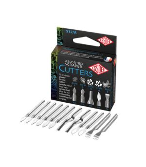 set-xaraktikis-12-mutes-Scrapers-Assorted-cutters-Essdee-Art&Colour