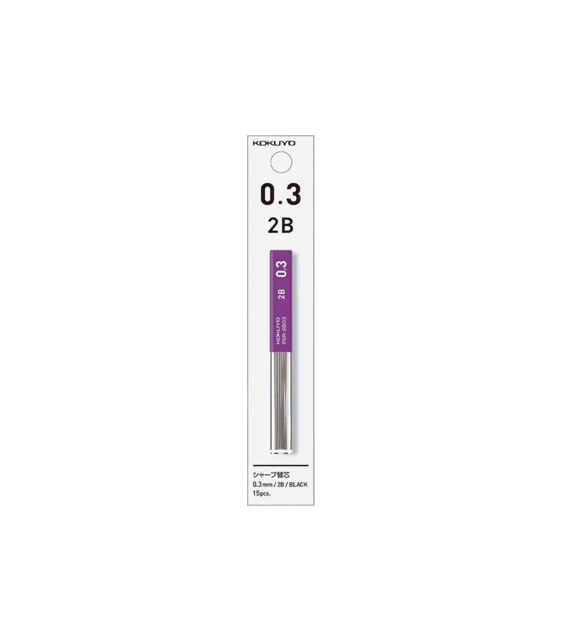 03mm-2B-Mutes-Mixanikou-moluviou-Mechanical-Pensil-Leads-Sharp-Kokuyo-Art&Colour-Front