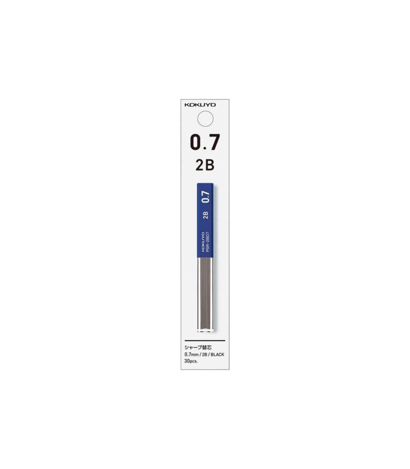 07mm-2B-Mutes-Mixanikou-moluviou-Mechanical-Pensil-Leads-Sharp-Kokuyo-Art&Colour-Front