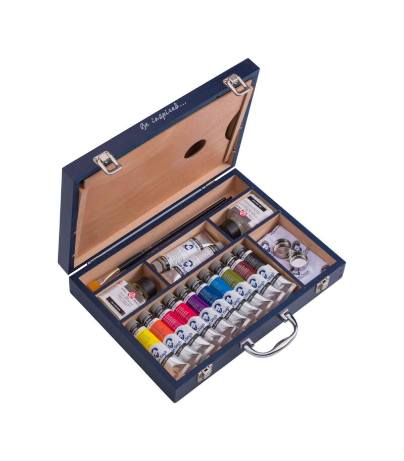 Valitsa-Zografikis-Ladoxromata-Oil-Colour-Starter-Box-XL-Van-Gogh-Art&Colour-Open-case