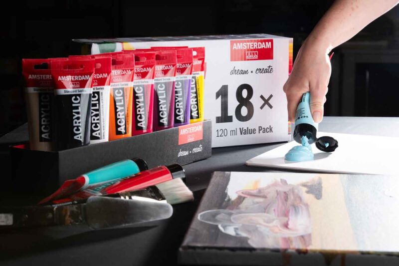 Value-Pack-set-18-xromata-akrulika-zografikis-120ml-Amsterdam-Talens-Art&Colour-Studio