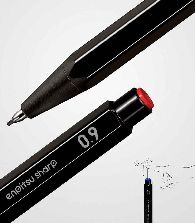 mixaniko-moluvi-Mavro-Mechanical-Pencil-Enpitsu-Kokuyo-Art&Colour-Detail2