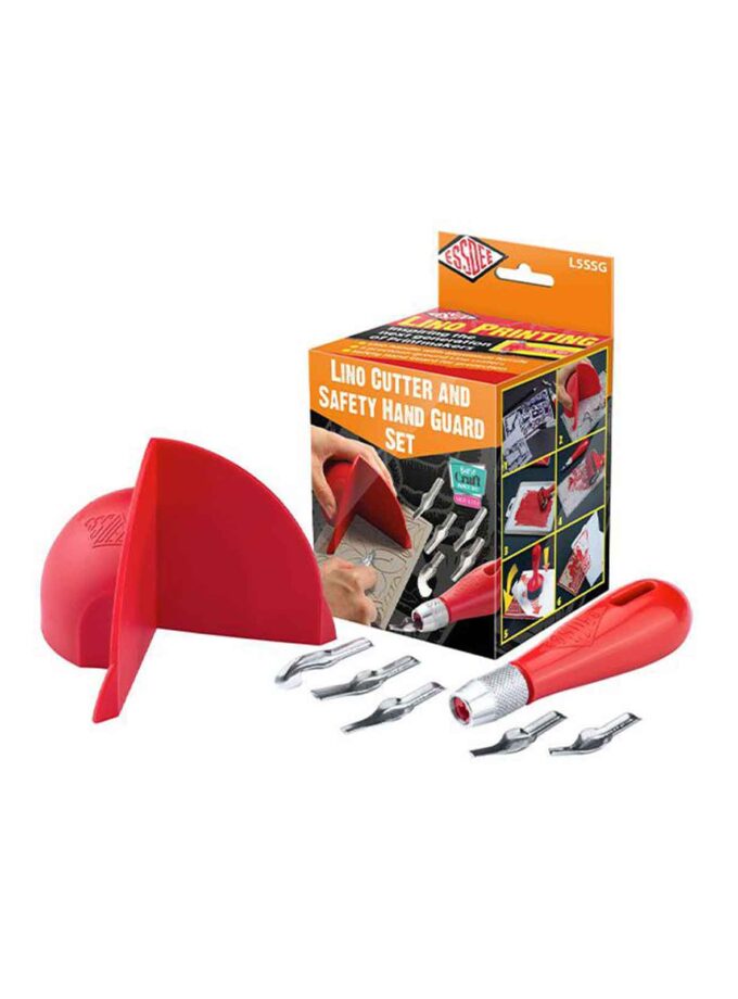 set-xaraktikis-ergaleio-kopis-5-mites-lavi-prostasias-Lino-Cutter-Set-HandGuard-Essdee-Art&Colour