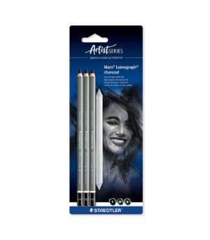 set-charcoal-pencils-3+1-Mars-Lumograph-Staedtler-Art&Colour-100C-SBK4