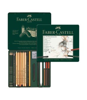 112976-set-metal-case-21-GRaphite-Monochrome-Pitt-Faber-Castell-Art&Colour