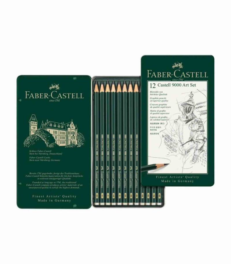 119065_Set-12-Pencils-Castell-9000-2H-8B-Faber-Castell-Art&Colour-