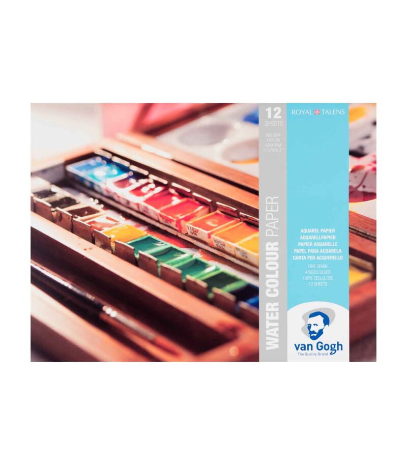 30x40cm-Paper-Pad-Aquarelle-12sheets-300g-VanGogh-Royal-Talens-Art&Colour