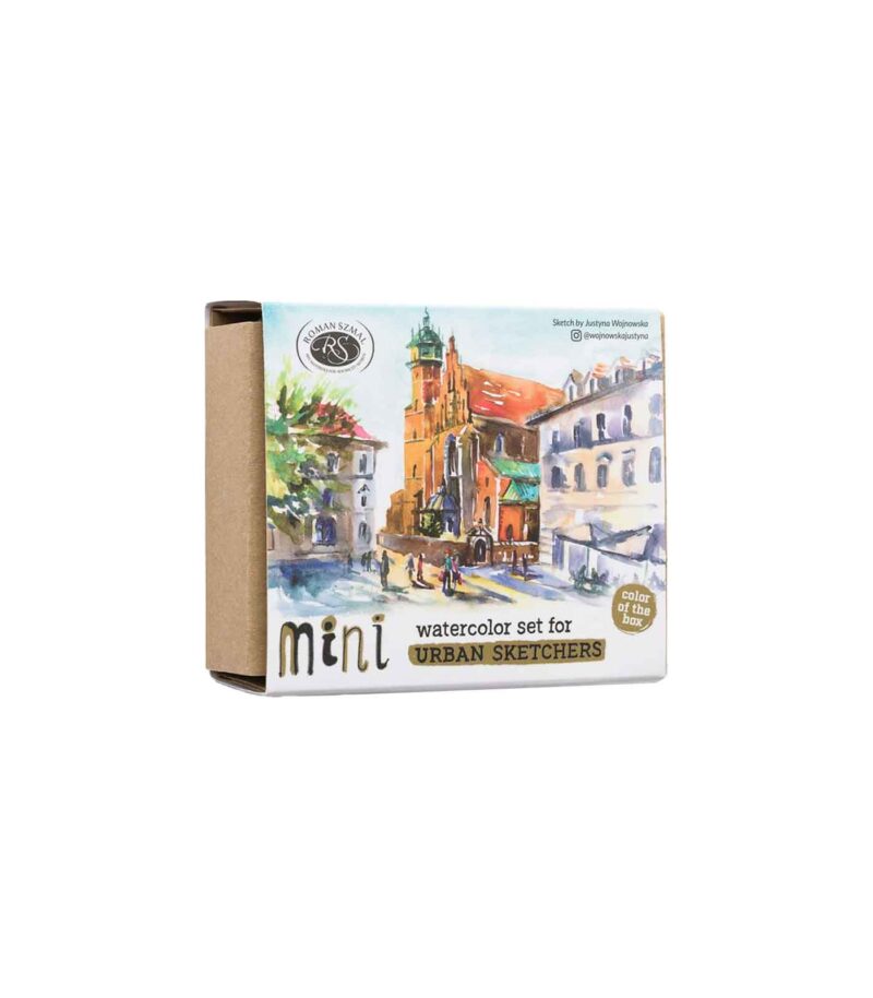 Gold-Set-8-Watercolors-Urban-Sketachers-Roman-Szmal-Art&Colour-Box