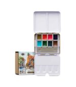 Gold-Set-8-Watercolors-Urban-Sketachers-Roman-Szmal-Art&Colour-Open-Case