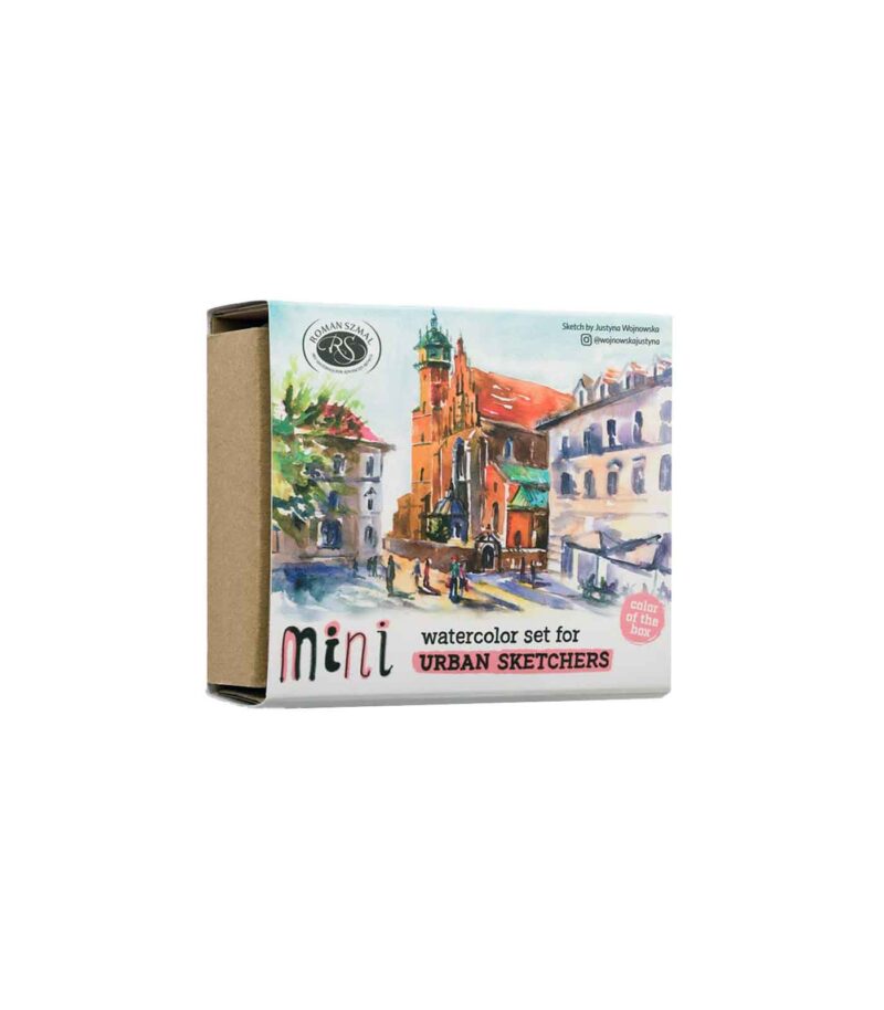Pink-Set-8-Watercolors-Urban-Sketachers-Roman-Szmal-Art&Colour-Box