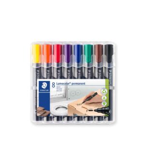 352-Set 8 Permanent Markers-Lumocolor-Staedtler-Art&Colour-Set