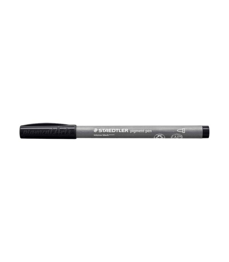376-Pigment-Pen-Marker-Intense Black-Pigment Pen-Staedtler-Art&Colour-MarkerCap