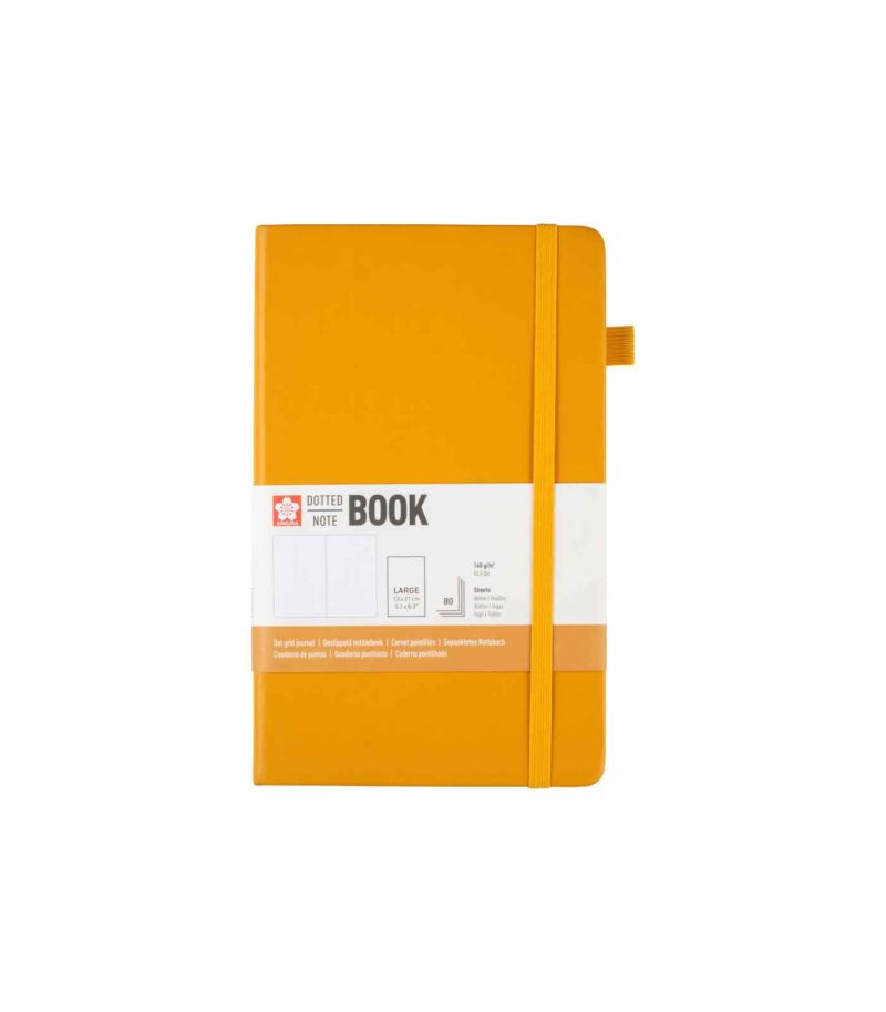 Sakura Dotted Notebook 13x21 cm Japanese Kerria front-Art & Colour