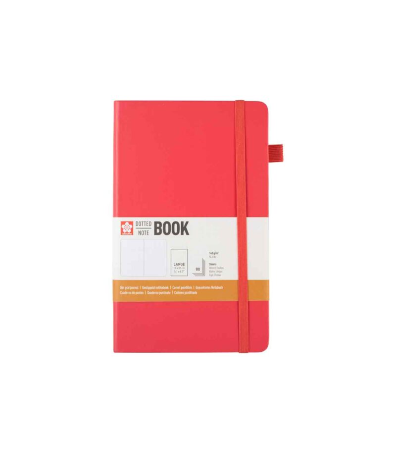 Sakura Dotted Notebook 13x21 cm Plum Blossom front-Art & Colour