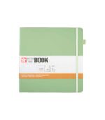 Sakura Dotted Notebook 20x20 cm Pale Patina front-Art & Colour