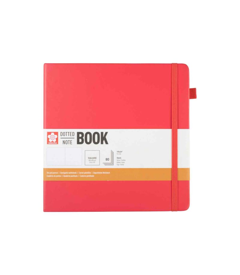Sakura Dotted Notebook 20x20 cm Plum Blossom front-Art & Colour Sakura Dotted Notebook 20x20 cm Plum Blossom front-Art & Colour