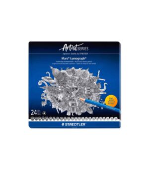 Set 24 Pencils-Drawing-Mars Lumograph-Staedtler-Art&Colour-case