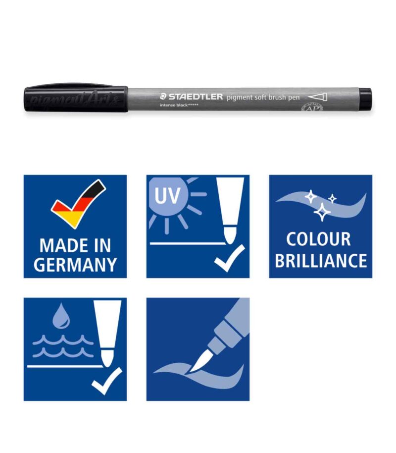 Specs-Pigment Soft Brush-Staedtler-Art&Colour-372 Specs Black