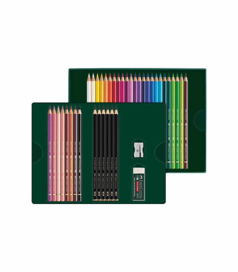 210053_Polychromos & Pitt Graphite Matt gift set, 40 pieces-Contents-Art & Colour