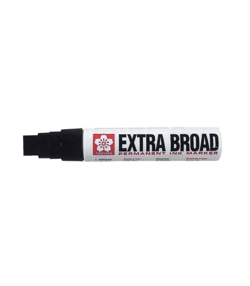 49-Black-Permanent Marker Extra Broad-Sakura-Art&Colour- 49-Black-Permanent Marker Extra Broad-Sakura-Art&Colour-