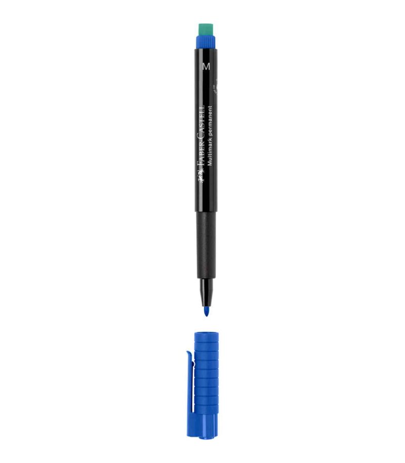 Multimark-Permanent-Marker-Faber-Castell-Art&Colour-Blue M Open