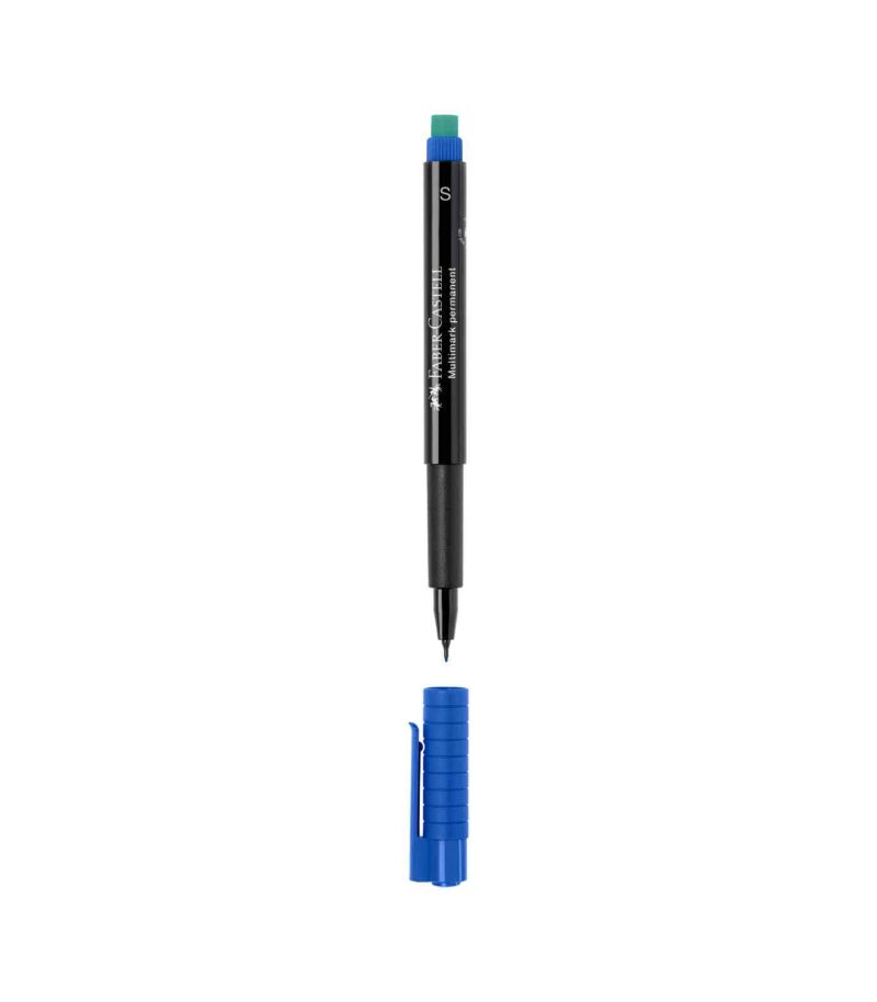 Multimark-Permanent-Marker-Faber-Castell-Art&Colour-Blue S Open