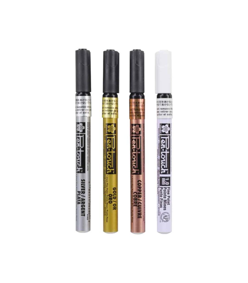 POXPMKA4-Set-4Markers-Metalic-PenTouch-Sakura-MarkerSet-Art&Colour
