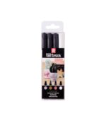 POXPMKA4-Set-4Markers-Metalic-PenTouch-Sakura-MarkersCase-Art&Colour