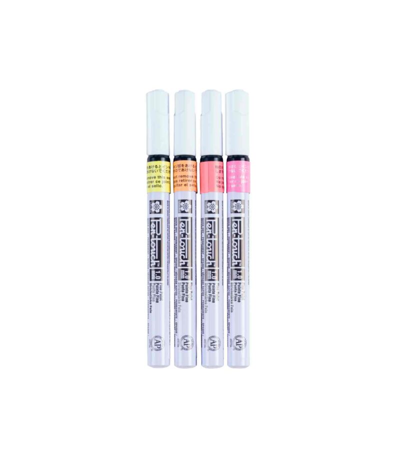 POXPMKAF4-Set-4-Markers-Fluorescent-PenTouch-Sakura-Markers Caps-Art&Colour