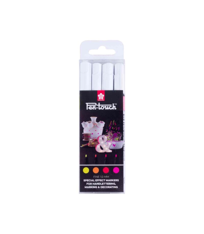 POXPMKAF4-Set-4-Markers-Fluorescent-PenTouch-Sakura-Set-Art&Colour POXPMKAF4-Set-4-Markers-Fluorescent-PenTouch-Sakura-Set-Art&Colour