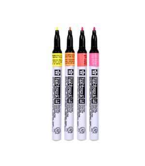 POXPMKAF4-Set-4-Markers-Fluorescent-PenTouch-Sakura-open Markers-Art&Colour