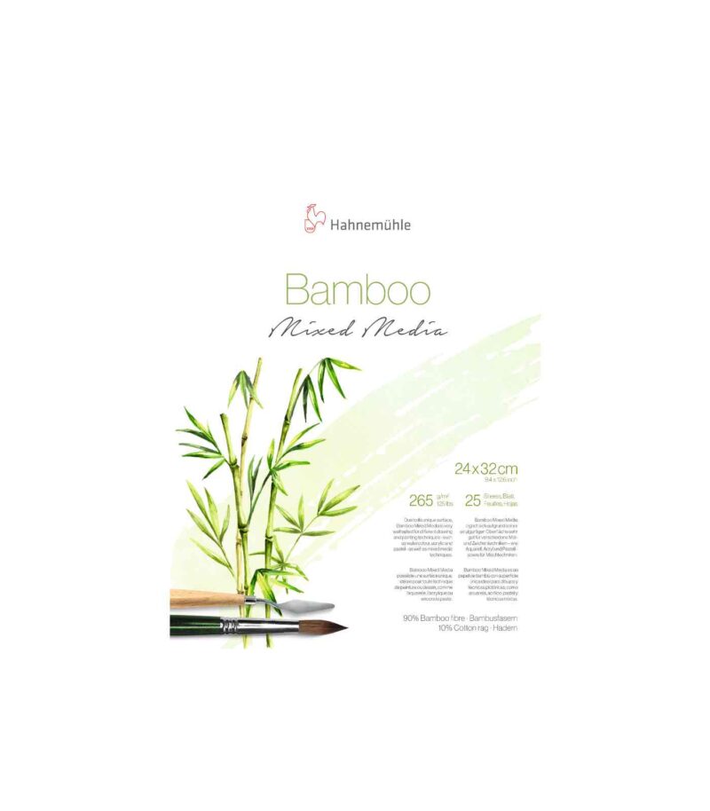 265 gsm-Bamboo Mixed Media-Natural Line-Hahnemuhle-Art&Colour-24x32cm