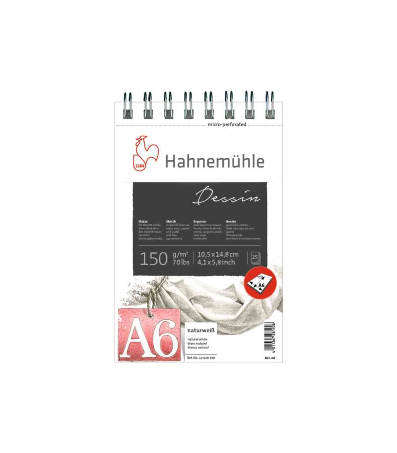 Design Paper-150gsm-SketchPad Dessin-Hahnemuhle-Art&Colour-A6