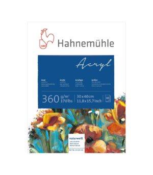 Paper Pad-360gsm-AcrylicBlock-Hahnemuhle-Art&Colour-30x40cm