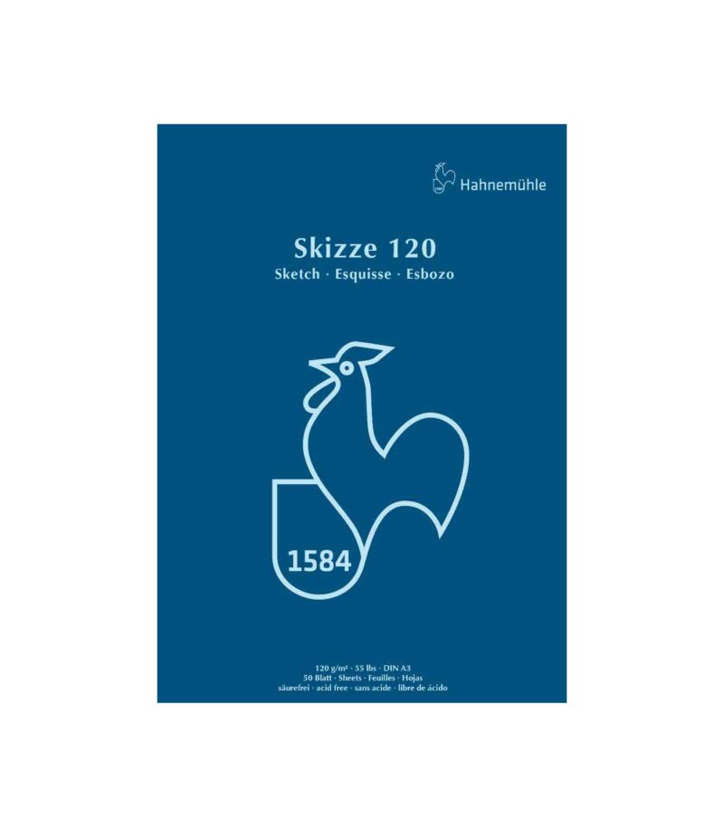 Sketching Paper Pad-120gsm-Skizze-Sketch Pad-Hahnemuhle-Art&Colour-A3 Sketching Paper Pad-120gsm-Skizze-Sketch Pad-Hahnemuhle-Art&Colour-A3