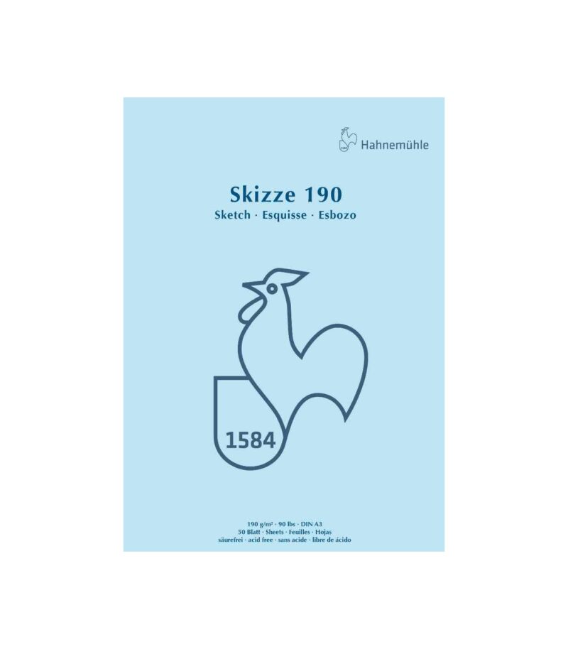 Sketching Paper Pad-190gsm-Skizze-Sketch Pad-Hahnemuhle-Art&Colour-A3- Sketching Paper Pad-190gsm-Skizze-Sketch Pad-Hahnemuhle-Art&Colour-A3-