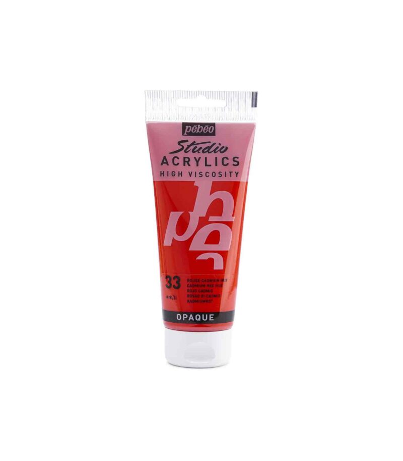 33-Cadmium Red Hue-Tube 100ml-Studio Fine Acrylics-Pébéo-Art&Colour-1 33-Cadmium Red Hue-Tube 100ml-Studio Fine Acrylics-Pébéo-Art&Colour-1