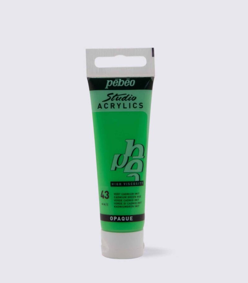 43-Cadmium Green Hue-Studio Acrylics 30ml-Pebeo-Art&Colour-1 43-Cadmium Green Hue-Studio Acrylics 30ml-Pebeo-Art&Colour-1