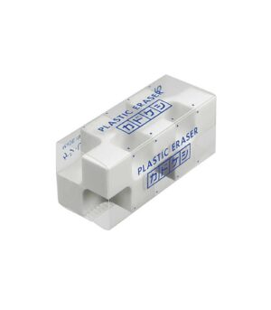 White Plastic Eraser-Kadokeshi-Kokuyo-Art&Colour-with Sleeve