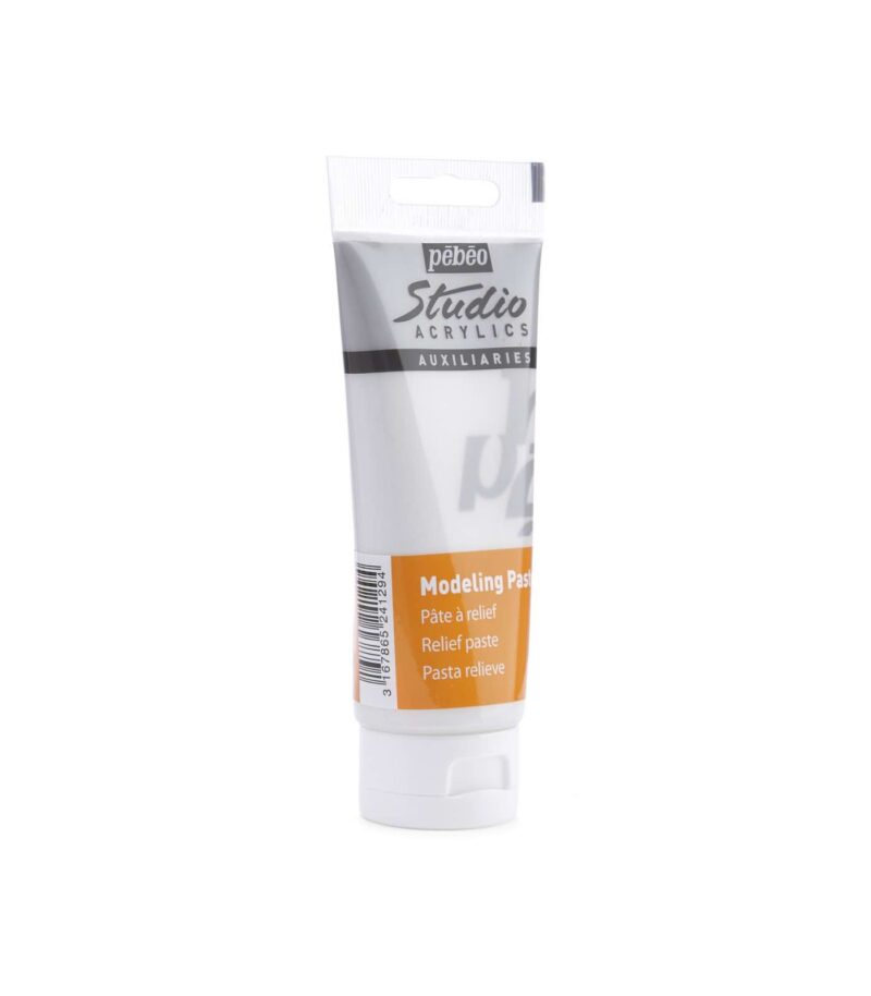 100ml-Modeling Paste-Studio Acrylics-Pebeo-Art&Colour-FrontSide