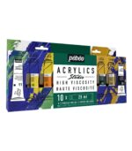 10x20ml-Studio Acrylics Set Tubes with Brush-Studio Acrylics Paint-Pebeo-Art&Colour-Box