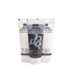 3x100ml-Stusio Acrylics Black and White Set-Studio Acrylics Paint-Pebeo-Art&Colour-3 Tubes