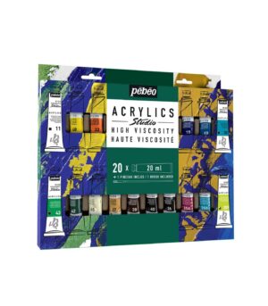 Acrylic Paint Set-Tubes with Brush-Studio Acrylics-Pebeo-Art&Colour-