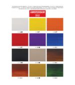 12x120ml Value Pack-Acrylic Paint-Amsterdam Standard Series-Royal Talens-Art&Colour-Colour Chart