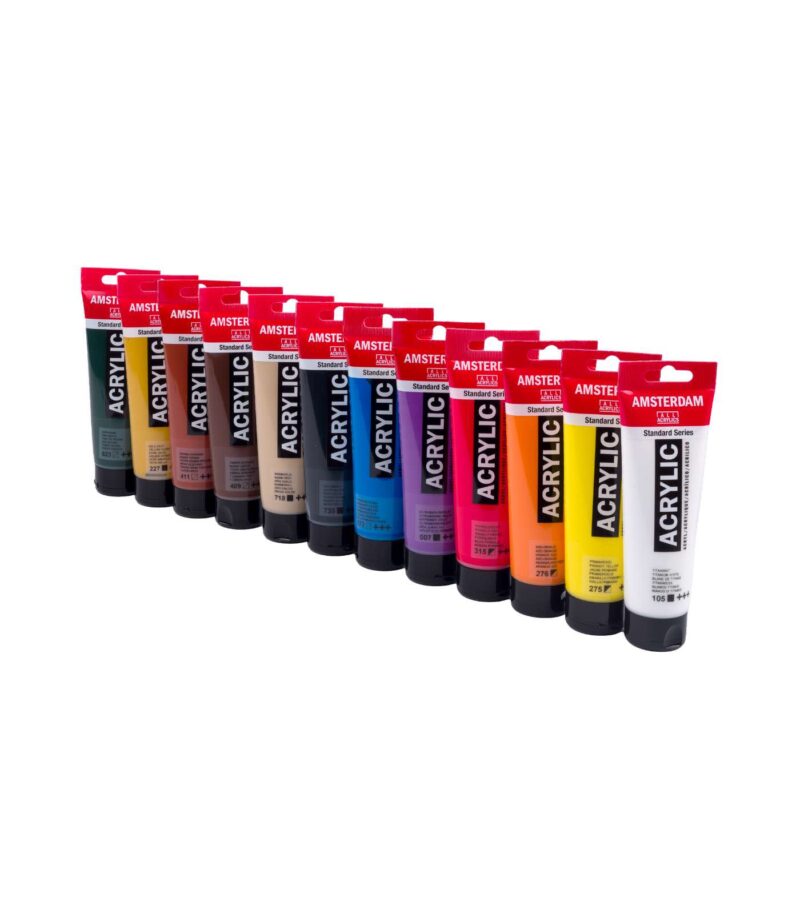 12x120ml Value Pack-Acrylic Paint-Amsterdam Standard Series-Royal Talens-Art&Colour-Tubes