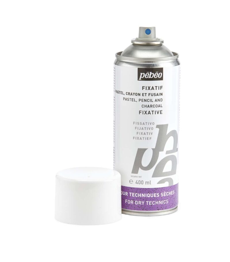 400ml-PASTELS & CHARCOALS FIXATIVE SPRAY-Pebeo-Art&Colour-Open