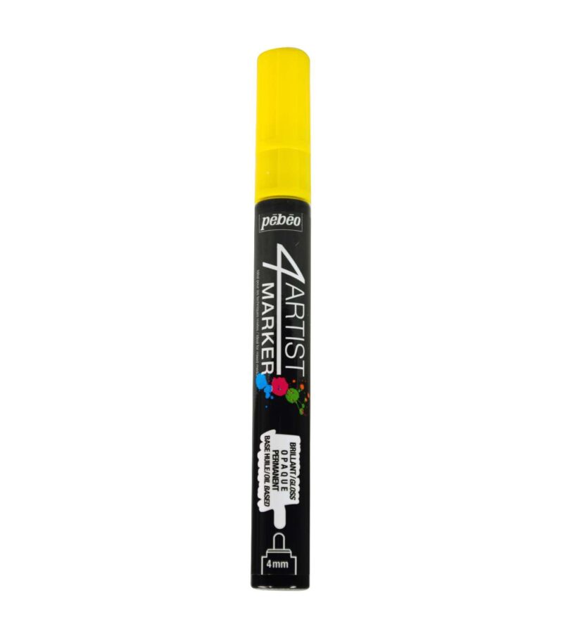 580102-4 mm Round-Yellow-4Artist Marker Oil-Pebeo-Art&Colour3-1