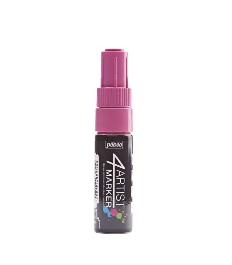 580237-8 mm Chisel-Pink-4Artist Marker Oil-Pebeo-Art&Colour2-1