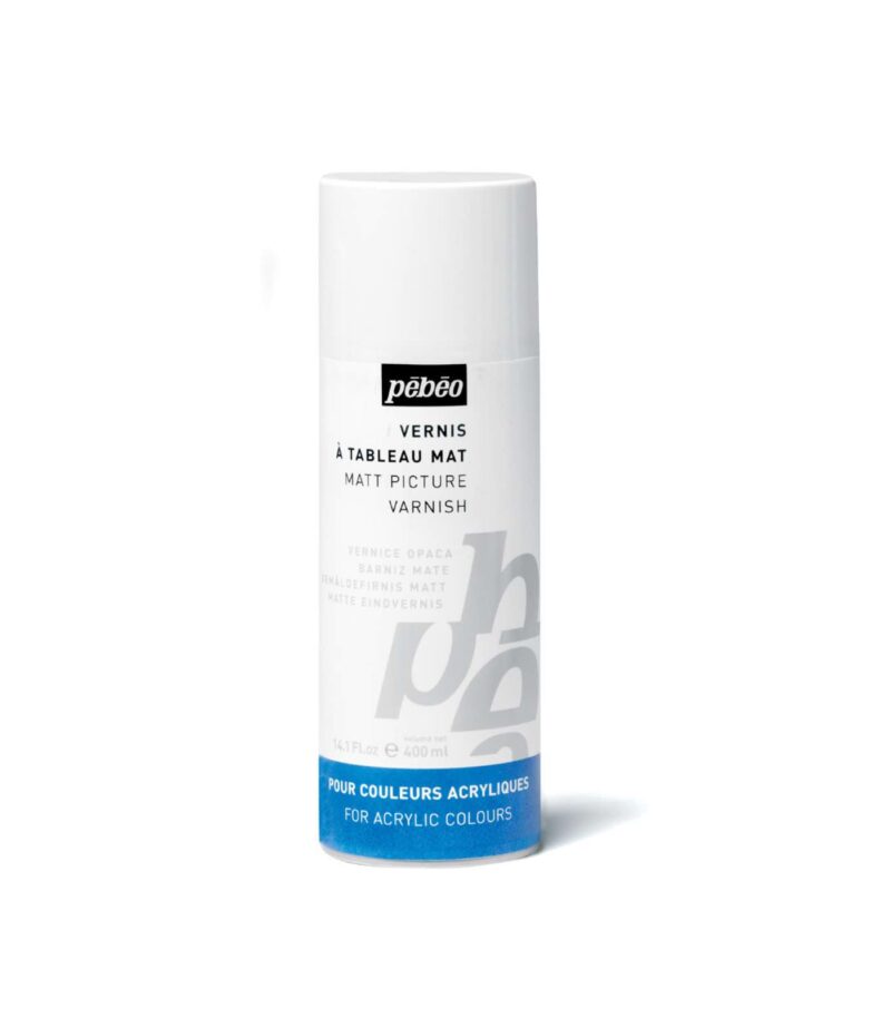 Matt-400ml Spray Solvent Based Varnish-Artist Acrylics-Pebeo-Art&Colour